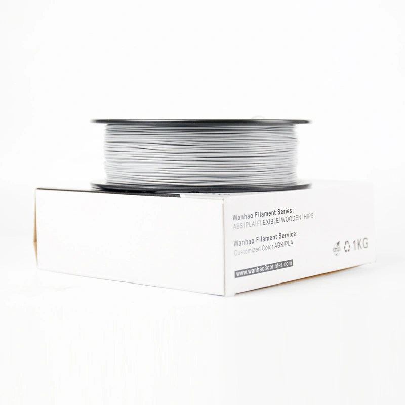 Wanhao PLA 3D Printing Filament Grey 1.75 mm 1 Kg. Spool-1