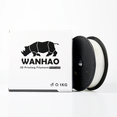 Wanhao PLA 3D Printing Filament Clear 1.75 mm 1 Kg. Spool