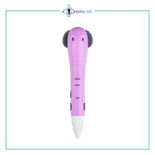Selfie360 Elephant 3d doodling pen - with FREE Stencil book, Finger gloves, Pen stand and different colour filament