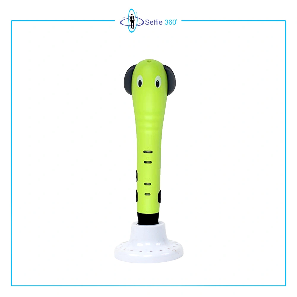 Selfie360 Elephant 3d doodling pen - with FREE Stencil book, Finger gloves, Pen stand and different colour filament-ELE004
