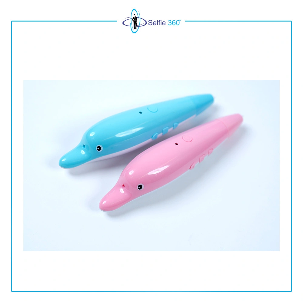 Selfie360 Dolphin 3d doodling pen - with FREE Stencil book, Finger gloves, Pen stand and different colour filament-Pink-4