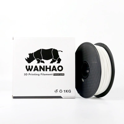 Wanhao PLA 3D Printing Filament Chalk White 1.75 mm 1 Kg. Spool