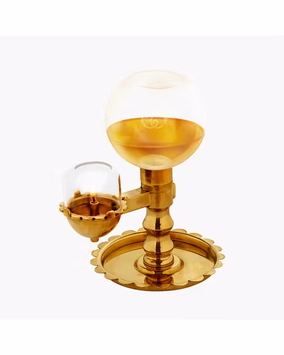 Akhand Deep Glass Diya-5
