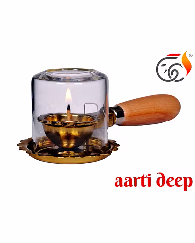 Akhand Deep Glass Diya-2