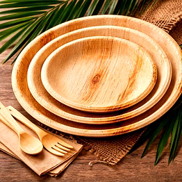 sri bairavar areca leaf plates 8,10,12 inches for wholesale supply, distribution, and global b2b procurement