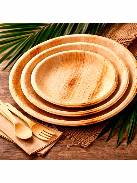 Areca Leaf Plates 8,10,12 Inches for Wholesale Supply, Distribution, and Global B2B Procurement