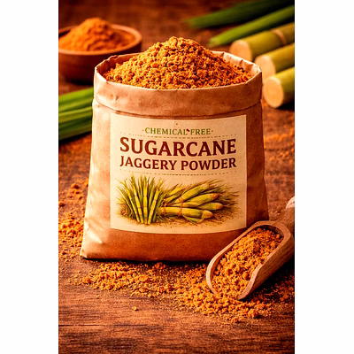 sri bairavar chemical free sugarcane jaggery powder for wholesale supply, distribution, and global b2b procurement
