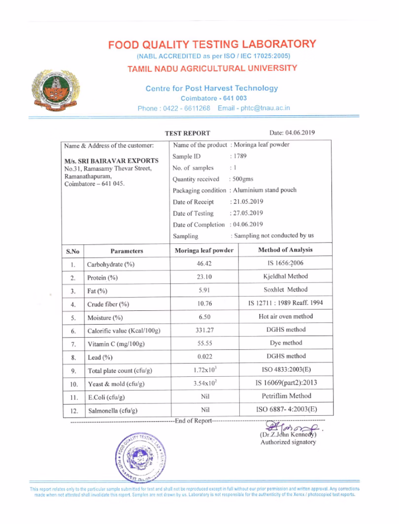 FQTL Certificate