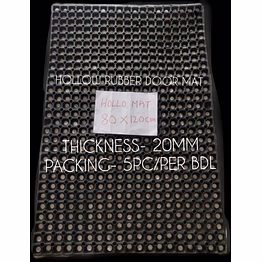hollow rubber door mat 80x120 cm