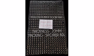 HOLLOW RUBBER DOOR MAT 80X120 CM