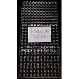 SHIVANI MATS HOLLOW RUBBER DOOR MAT 50X100 CM