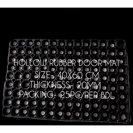 SHIVANI MATS HOLLOW RUBBER DOOR MAT 40X60 CM