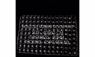HOLLOW RUBBER DOOR MAT 40X60 CM