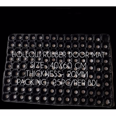 shivani mats hollow rubber door mat 40x60 cm
