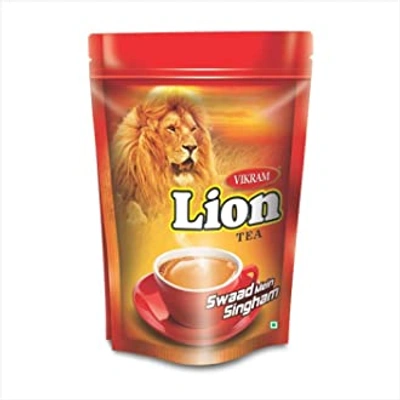 Vikram Lion Tea | Selected Assam Tea Leaves (Solid Dum, Swaad Mein Singham) - 1kg (Pouch)