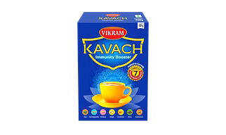 Vikram Kavach Immunity Booster Tea | Power of 7 Spices (Tulsi, Ashwagandha, Ginseng, Ginger, Cinnamon, Clove, Cardamom) 250g