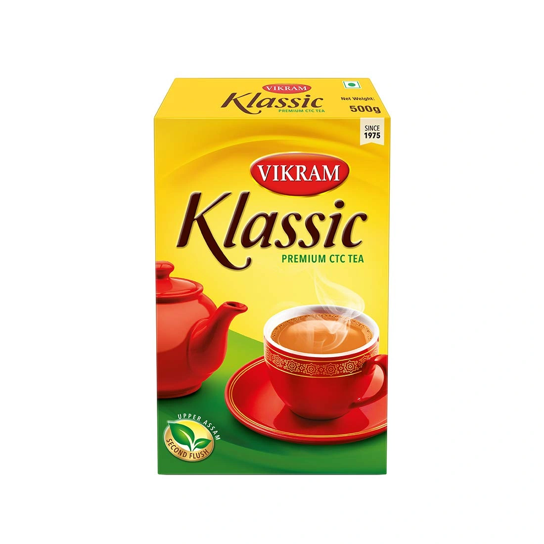 Vikram Klassic Premium CTC Tea | Excellent Quality Upper Assam &amp; Second Flush Tea leaves - 500g-11509194