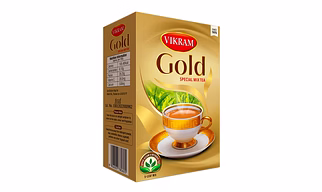 Vikram Gold Special Mix Tea | Blended with 5 unique types of leaves from Upper Assam and enriched with Orthodox Tea leaves - 500g
