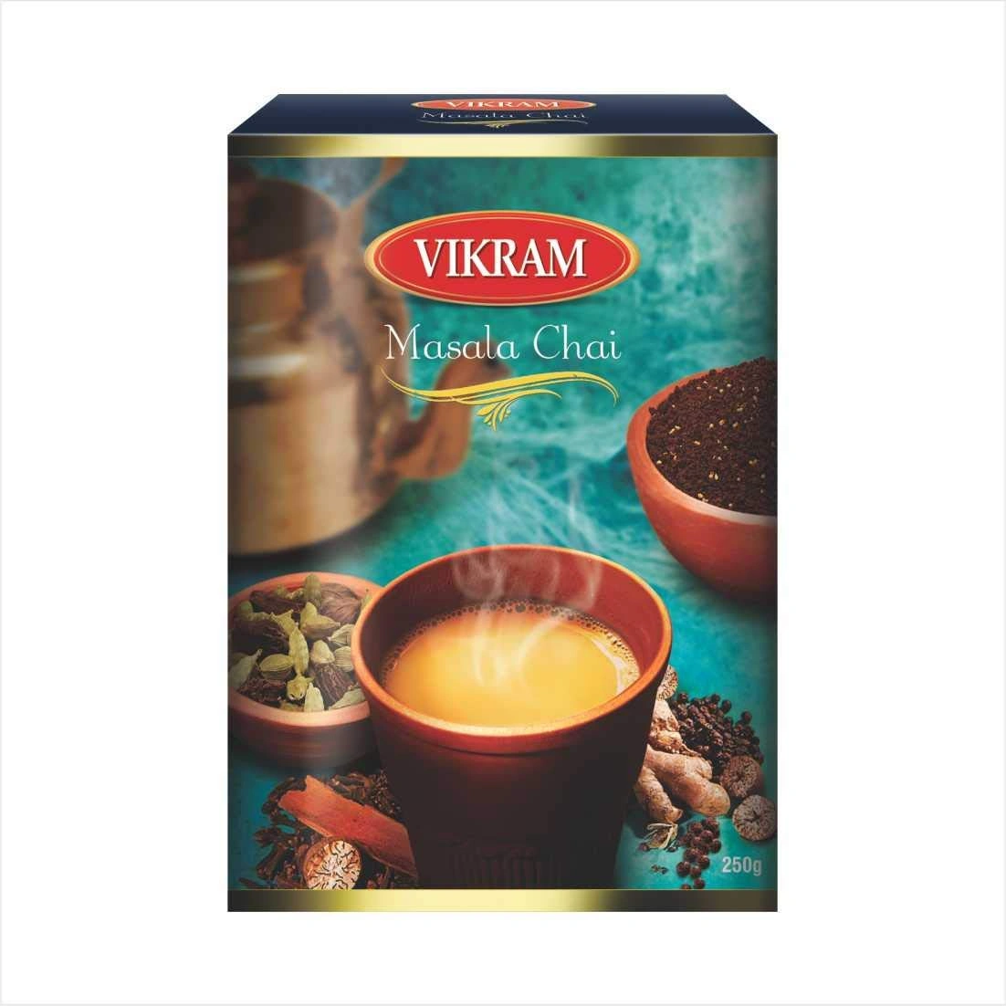 Vikram Masala Chai | Perfect mix of natural spices (Cloves, Cinnamon, Black Pepper, Cardamom) 250g-11509198