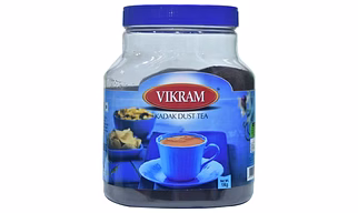Vikram Kadak Dust Tea | Kadak Taste & Damdaar Strength | Aromatic & Rich Tea Powder - 1kg Jar