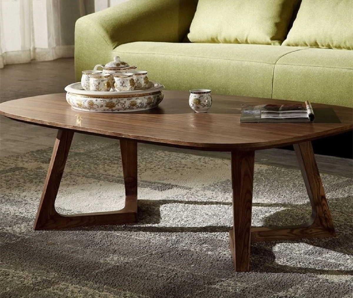 Rectangular Mango Wood Coffee Table-11489162