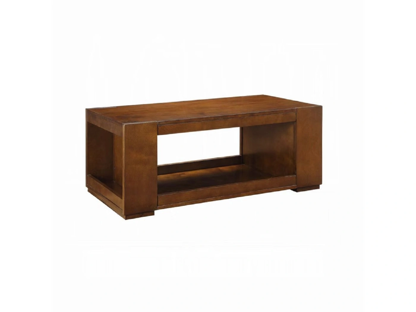 Rectangular Espresso Wood Coffee Table-Rectangular-4