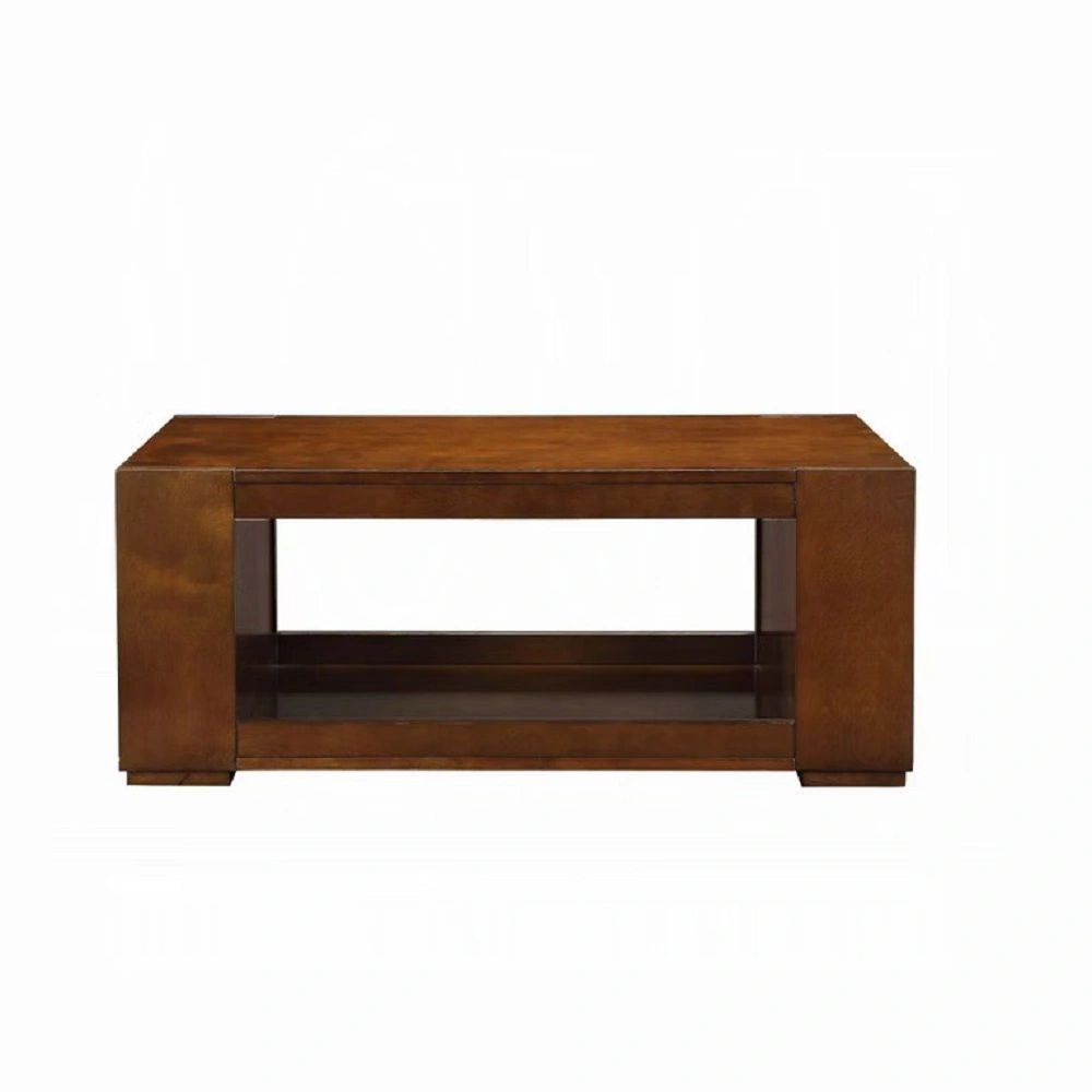 Rectangular Espresso Wood Coffee Table-Rectangular-1