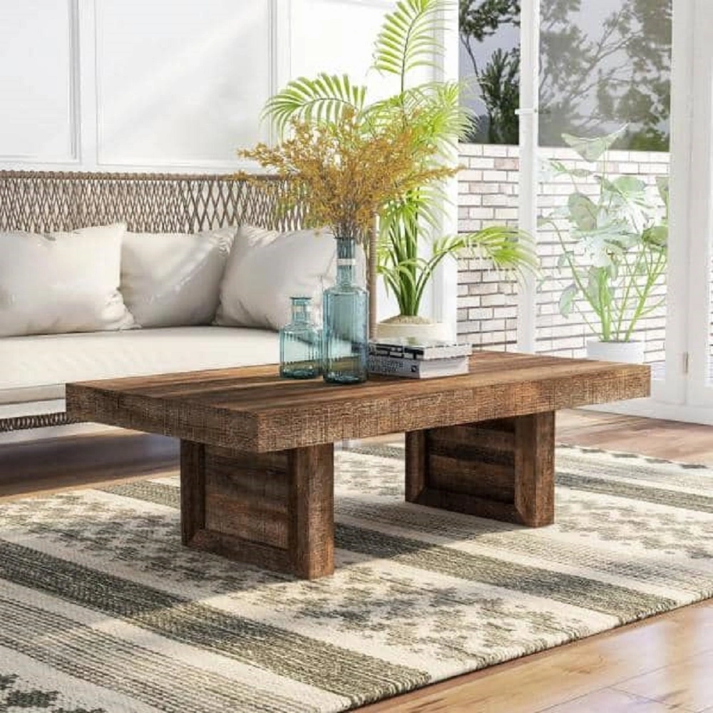 Solid Mango Wood Coffee Table-11490598