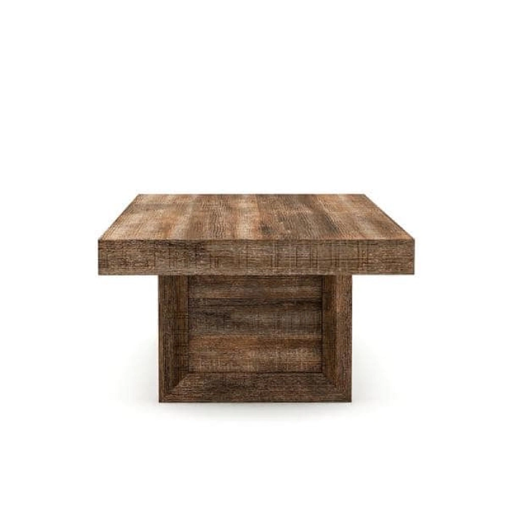 Solid Mango Wood Coffee Table-Rectangular-4