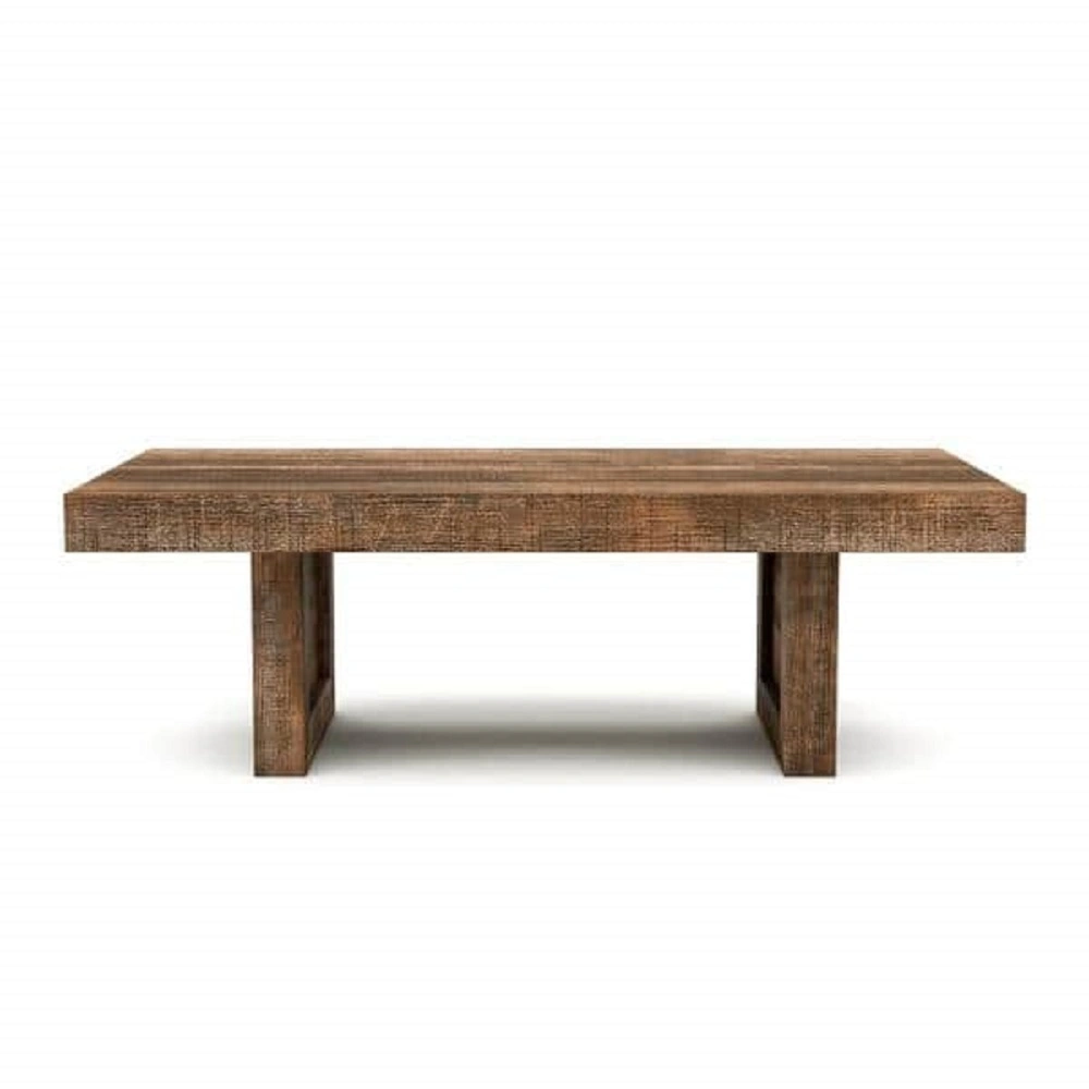 Solid Mango Wood Coffee Table-Rectangular-1