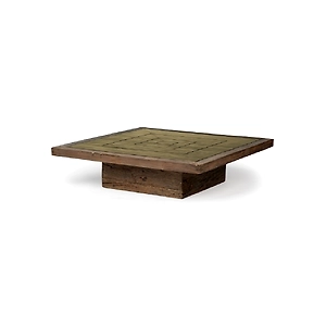 Square Solid Wood Table And Base Coffee Table