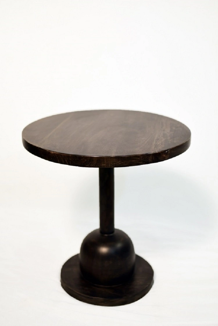 Mango Wood Round Table Top End Table-11491216