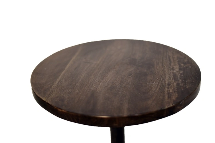 Mango Wood Round Table Top End Table-Round-4