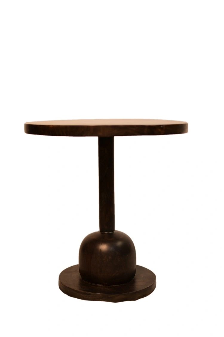 Mango Wood Round Table Top End Table-Round-2