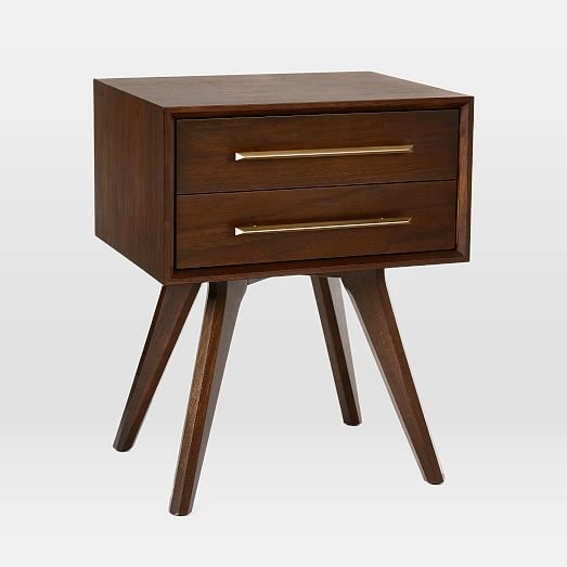 Solid Wood End Table with Drawer-Drawer-1