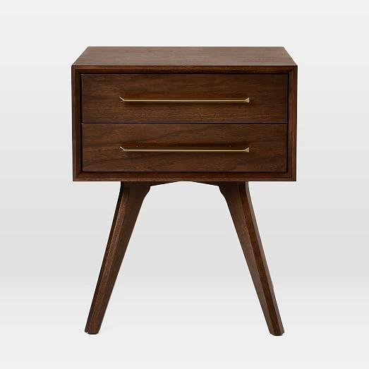 Solid Wood End Table with Drawer-Drawer-3