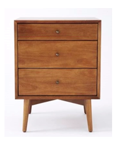 Solid Eucalyptus Wood End Table-1