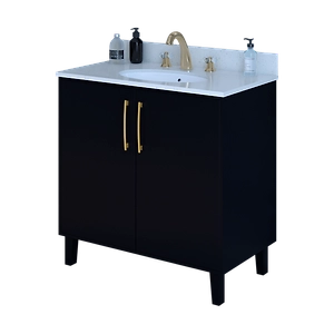 Thames Black 36 Inch Bathroom Vanity