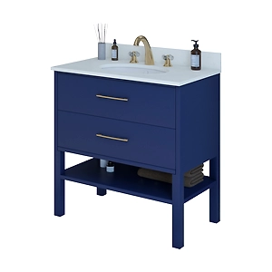 Thames Blue 36 Inch Bathroom Vanity for Home