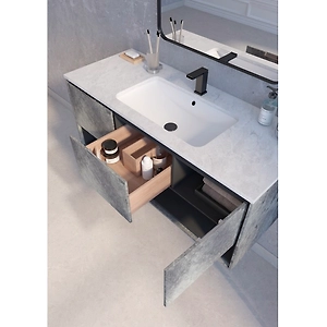 Single Sink 48 Inch Wall Mount Vanity Set