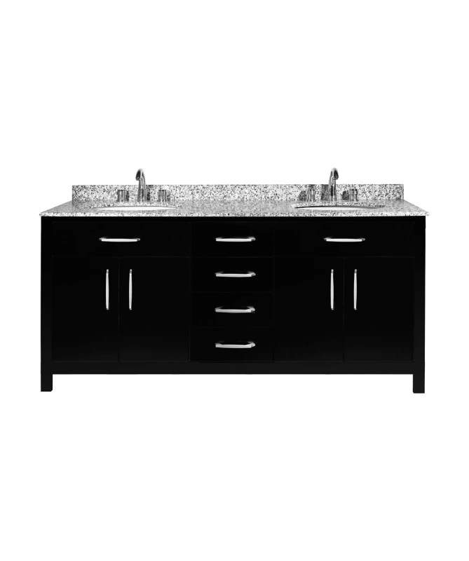 Verde Black 60 Inch Double Sink Vanity-11508970