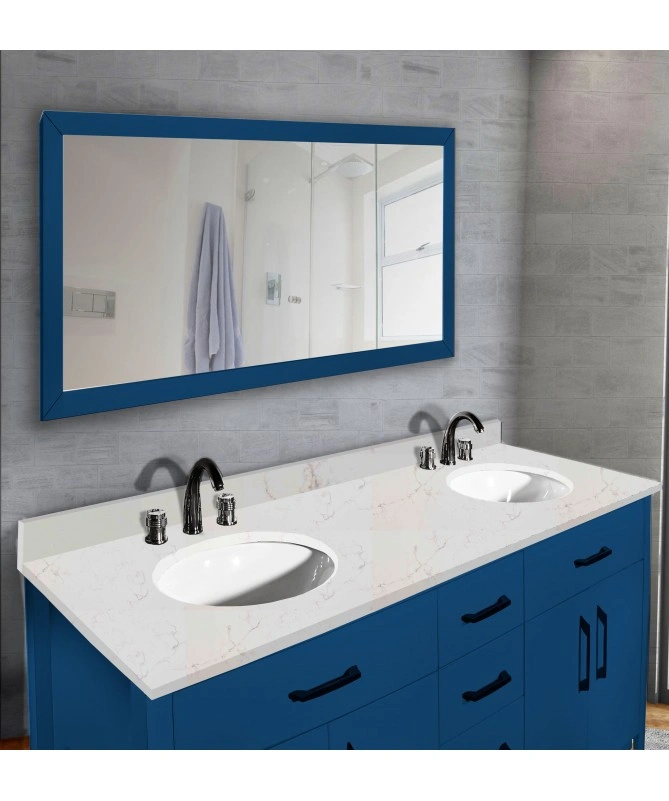 72 Inch Larva Blue Double Sink Vanity-Floor Mounted-1