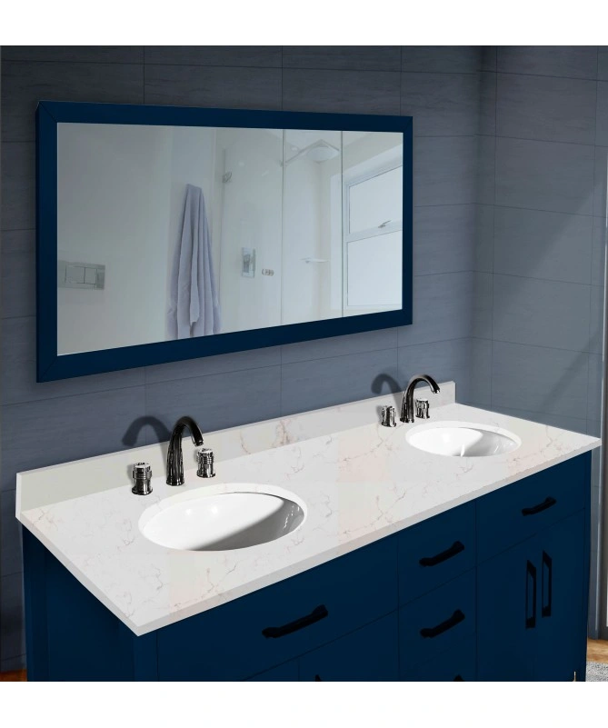 Verde Navy Blue 60 Inch Bath Vanity-Floor Mounted-1