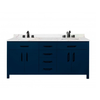 72 Inch Verde Navy Blue Bath Vanity Set