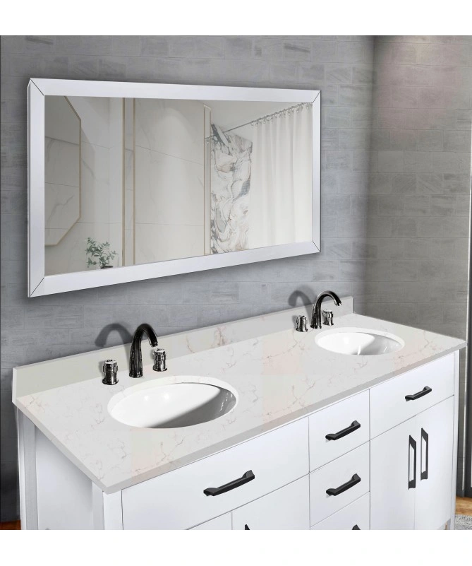 60 Inches Snow White Sink Bathroom Set-11509164