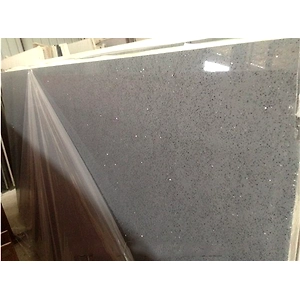 Grey Sparkle Quartz Slabs and Countertops