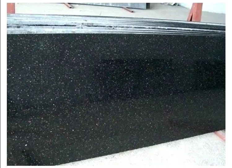 Indian Black Natural Granite Slabs-Indian Black-2 cm-3