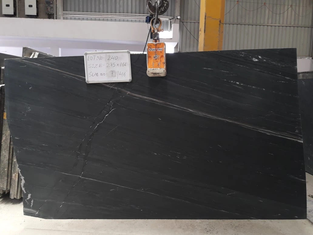 Marine Black Granite Slabs at Factory Price-Marine Black-2 cm-5