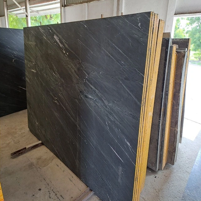 Marine Black Granite Slabs at Factory Price-Marine Black-2 cm-4