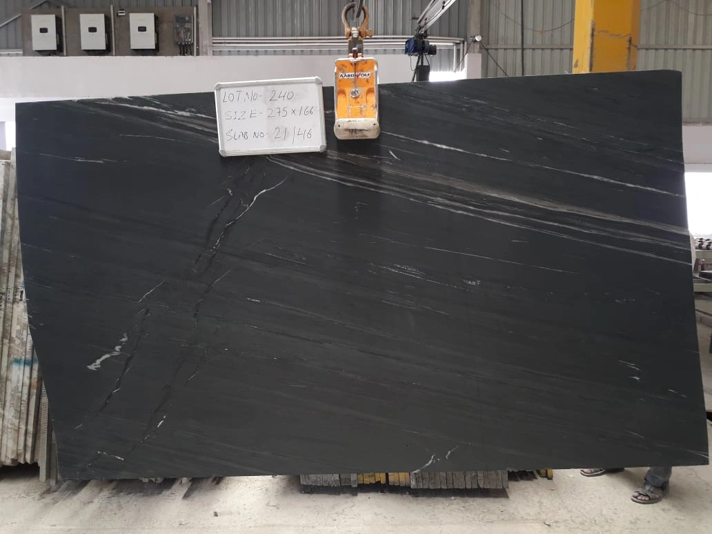 Marine Black Granite Slabs at Factory Price-Marine Black-2 cm-2